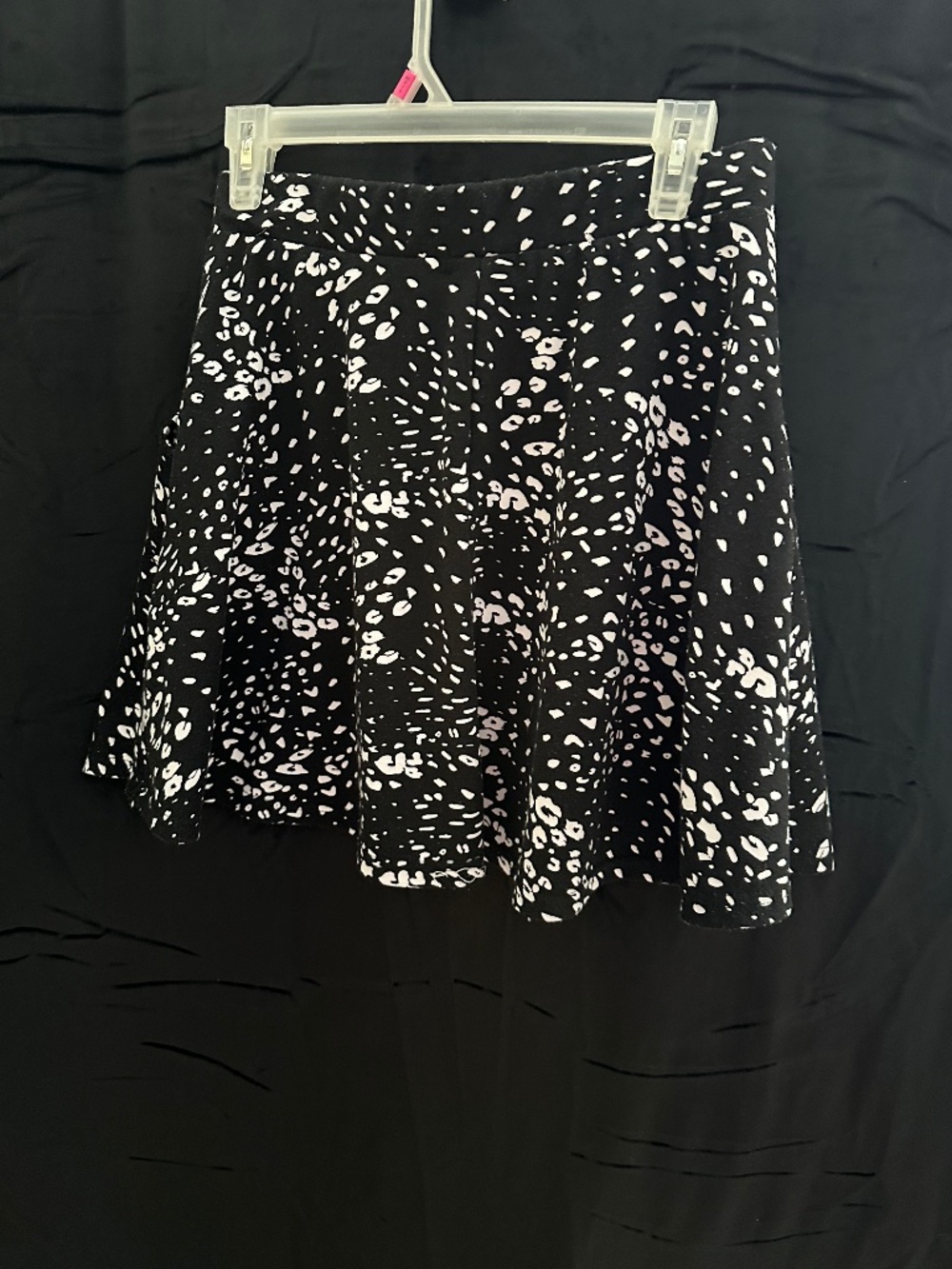 Cotton On, black and white print skirt, size L